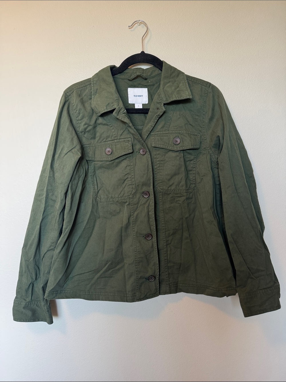 Old Navy Olive Green Button Up Jacket